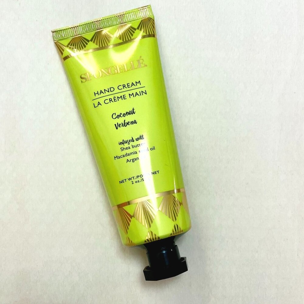 Spongellé Coconut Verbena Hand Cream Full Size 2 Oz Shea Butter Macadamia Oil Ar